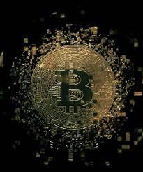 Bitcoin, digital art, cryptocurrency, sweet food, baked, cake. Hd Wallpaper Gold Colored Bitcoin Coin Cryptocurrency Blockchain Money Wallpaper Flare