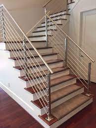Stainless Steel Cable Railings By Houston Stair Company Steel Railing Design Steel Stair Railing Stainless Steel Stair Railing