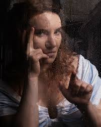 Thank you Anna for being my crash dummy for shooting the rain window look!  . . . Subject: @na6ta6iia Photog: @charles.l.barnes . . . #testshoot  #rainywindow #instudio #portrait #droplets