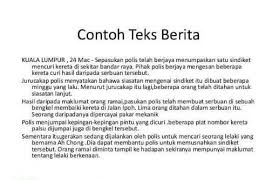Pengertian, ciri, unsur, struktur, syarat, kaidah kebahasaan, pedoman penulisan dan contoh. Teks Berita Pendek