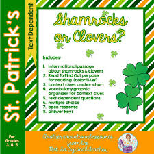 shamrocks st patricks day informational by not so