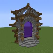 Minecraft cool nether portal design. Large Nether Portal Design Blueprints For Minecraft Houses Castles Towers And More Grabcraft