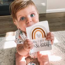Rainbow Baby Milestone Cards: Monthly Photo Props