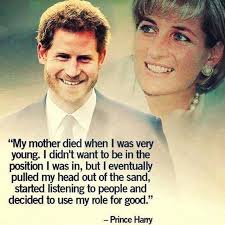 Princess Diana's passing as it affected Prince Harry.