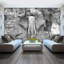 details zu vlies fototapete tapete foto bild elefant grau wand stein skulptur 10116 ve decoracion de pared de tv muros de piedra interiores decoracion de pared 3d