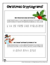 It was cold, frosty, foggy weather. Christmas Cryptogram Puzzles Woo Jr Kids Activities