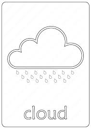 Clouds coloring pages show kids an amazing natural phenomenon. Printable Cloud Coloring Page Book Pdf