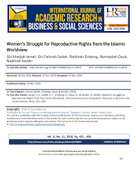 Gelakan penang is so lousy. Pdf Women S Struggle For Reproductive Rights From The Islamic Worldview