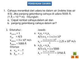Contoh Soal Fisika Bab Gelombang Cahaya
