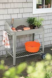 Demeter Metal Potting Bench Mobile Potting Bench On Sale Now Diy Garden Furniture Potting Bench Outdoor Garden Furniture