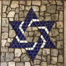 Jewish Star Mosaic Jewish Art Jewish Star Mosaic