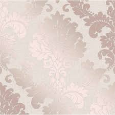 East Urban Home 10m X 53cm Semi Gloss Wallpaper Roll Wayfair Co Uk Damask Wallpaper Rose Gold Wallpaper Gold Wallpaper
