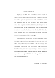 Banyak contoh proposal yang bisa kamu temui di media sosial atau buku khusus panduan pembuatan proposal. Doc Proposal Kewirausahaan Devi Purbosari Academia Edu