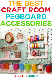 21 pegboard ideas for your entire house. Craft Room Pegboard Accessory Ideas Jennifer Maker