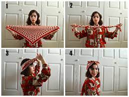 Alinnette S 5 Extremely Easy Ways To Style A 1940 S Hair Scarf Scarf Hairstyles Hair Scarf Styles 1940 S Hair