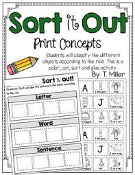 Letter Word Sentence Sort Phonics Kindergarten Word Sort Activities Kindergarten Reading