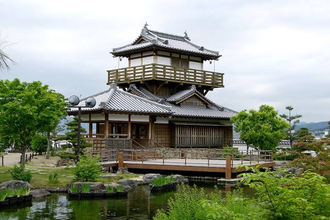 池田氏の拠点であった池田城跡公園（AI 生成）