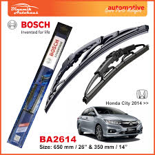 The honda city climbs off its previous high horse to properly take malaysia's biggest vehicle segment by storm. Honda City Car Year 2014 Windshield Wiper Blade 26 14 Bosch Advantage Ba2614 Dinamik Autohaus Malaysia Auto Spare Parts Accessories Shop