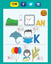 Game tebak gambar merupakan game yang sangat populer di aplikasi android krena penggunanya sendiri mencapai 10.000.000 download, di dlmnya terdapat berbagai jenis puzzel untuk kalian slesaikan dari level yang paling mudah hingga yang paling sulit, gam etebak gambar memiliki 135 level dan di. Kunci Jawaban Tebak Gambar Level 19 Terlengkap Gambar 1 20