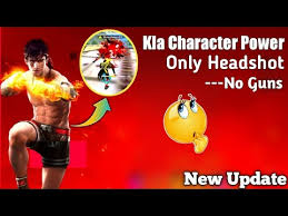 Players can unlock the character with 499 diamonds or 8,000 coins. Kla Character Power Only Headshot No Guns In Free Fire Game Ability Test Kla Character Youtube