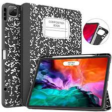 Soke New Ipad Pro 12 9 Case 2020 2018 With Pencil Holder Full Body Protection Apple Pencil Charging Auto Wake Sleep Soft Tpu Back Cover For 2020 Ipad Ipad Pro 12 New Ipad Pro Ipad Pro