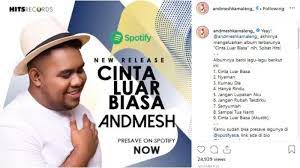 Check spelling or type a new query. Kumpulan Lagu Andmesh Kamaleng Dari Album Cinta Luar Biasa Lengkap Beserta Lirik Tribunnews Com Mobile