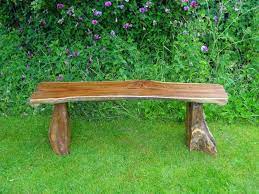 Learn about all about materials, styles, and where to this contemporary style features a slatted, backless seat with integral slatted, triangular legs. Teak Root Backless Garden Bench 140cm 2 Seater Rustic H45cm Bakulan