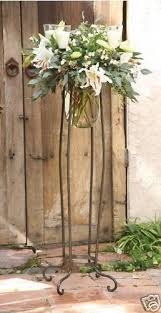 Luxury Wrought Iron Multi Candle Floral Floor Standing Tall Vase Candelabra Ebay Wedding Aisle Candles Tall Vases Aisle Candles