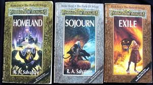 R A Salvatore The Dark Elf Trilogy Homeland Exile Sojourn Dark Elf Trilogy Dark Elf Best Fantasy Series
