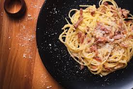 Spaghetti carbonara (bacon and egg spaghetti) is a simple, easy, and delicious recipe that is typical of lazio and popular all over the world! Carbonara Wikipedia