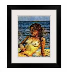 Janis Joplin Nude on the Beach 1967 14x11 Inch Acrylic Print on Canvas  Framed - Etsy Israel