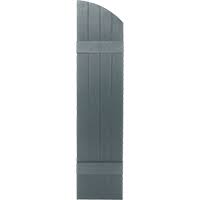 Check spelling or type a new query. Exterior Shutters J4a 14 Mid America Custom Board And Batten Vinyl Shutters Joined Style W Elliptical Arch Top Shuttercontractor Com