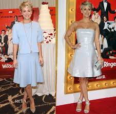 Kaley Cuoco In Jonathan Simkhai Kaufmanfranco The Wedding Ringer La Photocall Premiere Red Carpet Fashion Awards Celebrity Red Carpet Red Carpet Fashion Fashion