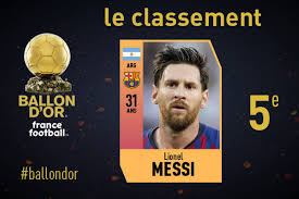 Le ballon d'or france football 2009 ou le triomphe d'un club, le fc barcelone, et de son joueur vedette, lionel messi. Ballon D Or Ff 2018 Lionel Messi Est Classe 5e Au Ballon D Or France Football 2018 France Football