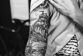 0001855 R1 E017 Tattoos Traditional Style Tattoo Ship Tattoo