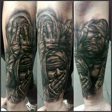 See No Evil Hear No Evil Speak No Evil Tattoo Sleeve Speak No Evil See No Evil Hear No Evil By Michael Hsieh Tattoos Evil Tattoo Cool Half Sleeve Tattoos