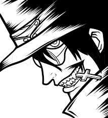 How To Draw Hellsing, Alucard, Step By Step, Drawing Guide, By Dawn -  Dragoart