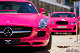 Mb And Bentley Continental Gt Pink Car Girly Car Hot Pink