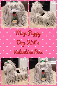 Valentines plush puppy dog heart 8x7 brown valentine gift stuffed animal. Shih Tzu Puppy Dog Kid S Valentine S Day Box Made Out Of Dollar Store Mops Girls Valentines Boxes Valentines For Kids Valentine Box