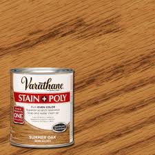 Varathane 1 Qt Summer Oak Stain And Polyurethane 266152