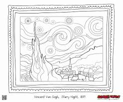 32 Starry Night Coloring Page Colorir Best In 2020 Starry Night Painting Starry Night Van Gogh Stary Night Painting