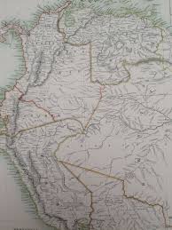 Albania (occupied) belgium (occupied) bolivia brazil chile colombia costa rica cuba dominican republic ecuador egypt el salvador ethiopia. 1898 Venezuela Colombia Ecuador Peru And North Bolivia Large Original Antique A C Black Map South America Wall Decor Gift Idea