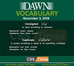 Find english word relapse meaning in urdu at urduwire online english to urdu dictionary. Daily Dawn Vocabulary With Urdu Meaning 3 November 2018