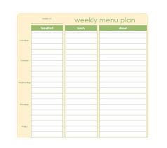 40 Weekly Meal Planning Templates Template Lab