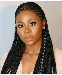 Braided Full Lace Wig In 2021 Cornrow Hairstyles Braided Hairstyles African Braids Hairstyles