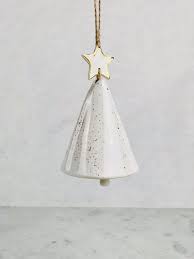 How Precious Is This Handmade Ceramic Christmas Tree Bell Ornament It Will Be The Perfe Ceramic Christmas Decorations Handmade Christmas Tree Christmas Clay