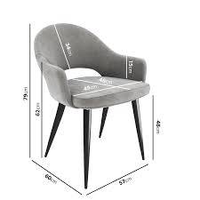 Potterybarn.com has been visited by 100k+ users in the past month 4 Seater Dining Set With Round Black Table And Grey Fabric Dining Chairs Karie Furniture123