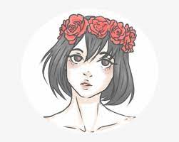 Get scariest wild animal masks and give your photo a wild look, queen's crown and flower crowns to get princess look, beards and mustaches to get look different, eye masks, and much more. Aesthetic Flower Crown Icon Ayano On Deviantart Png Anime Drawing Free Transparent Png Download Pngkey