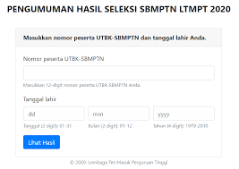 Informasi laman pengumuman utama sbmptn 2021 halo sobat ltmpt! Pengumuman Hasil Seleksi Sbmptn 2021 2022 Pengumuman Sbmptn Ltmpt Ac Id Mamikos Info