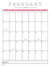 Do you want it to be pretty too? Free 2020 Printable Calendar Simply Designing With Ashley